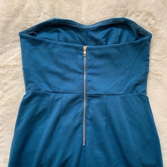 LC Lauren Conrad Teal Strapless Dress - Picture 3 of 5